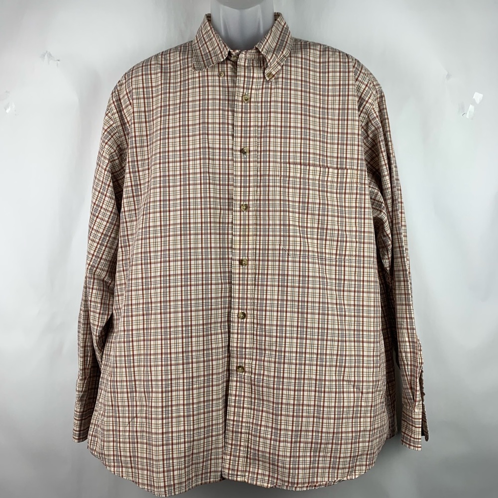 Pendleton Mens Vintage Brown & Tan color shirt XL